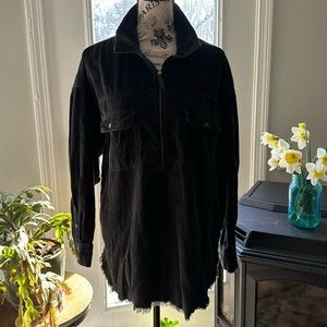 Aerie Offline half zip corduroy top
